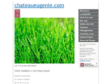 Tablet Screenshot of chateaueugenie.com